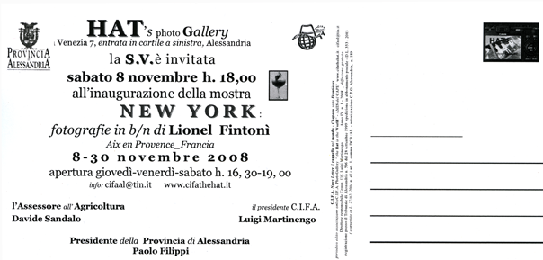 Flyer for photo exhibition about Italy