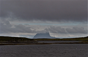 homepage image for Traena Island album, depicting a landscape